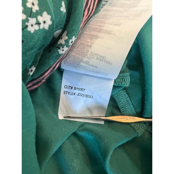 Billabong Soft Seas Sleeveless Printed Maxi Dress Size Med green - Picture 9 of 12